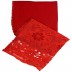 Cotton Half Net Stole- Red